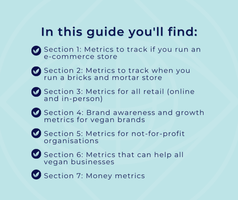 7 sets of business metrics to track